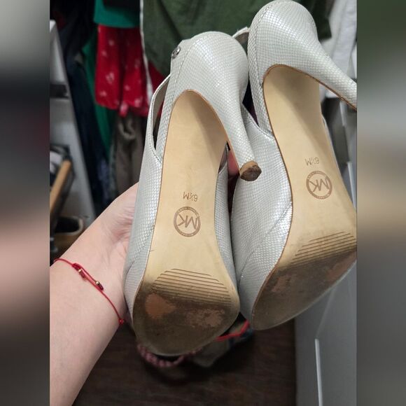 Michael Kors Gray peep slingback heel - Picture 5 of 5